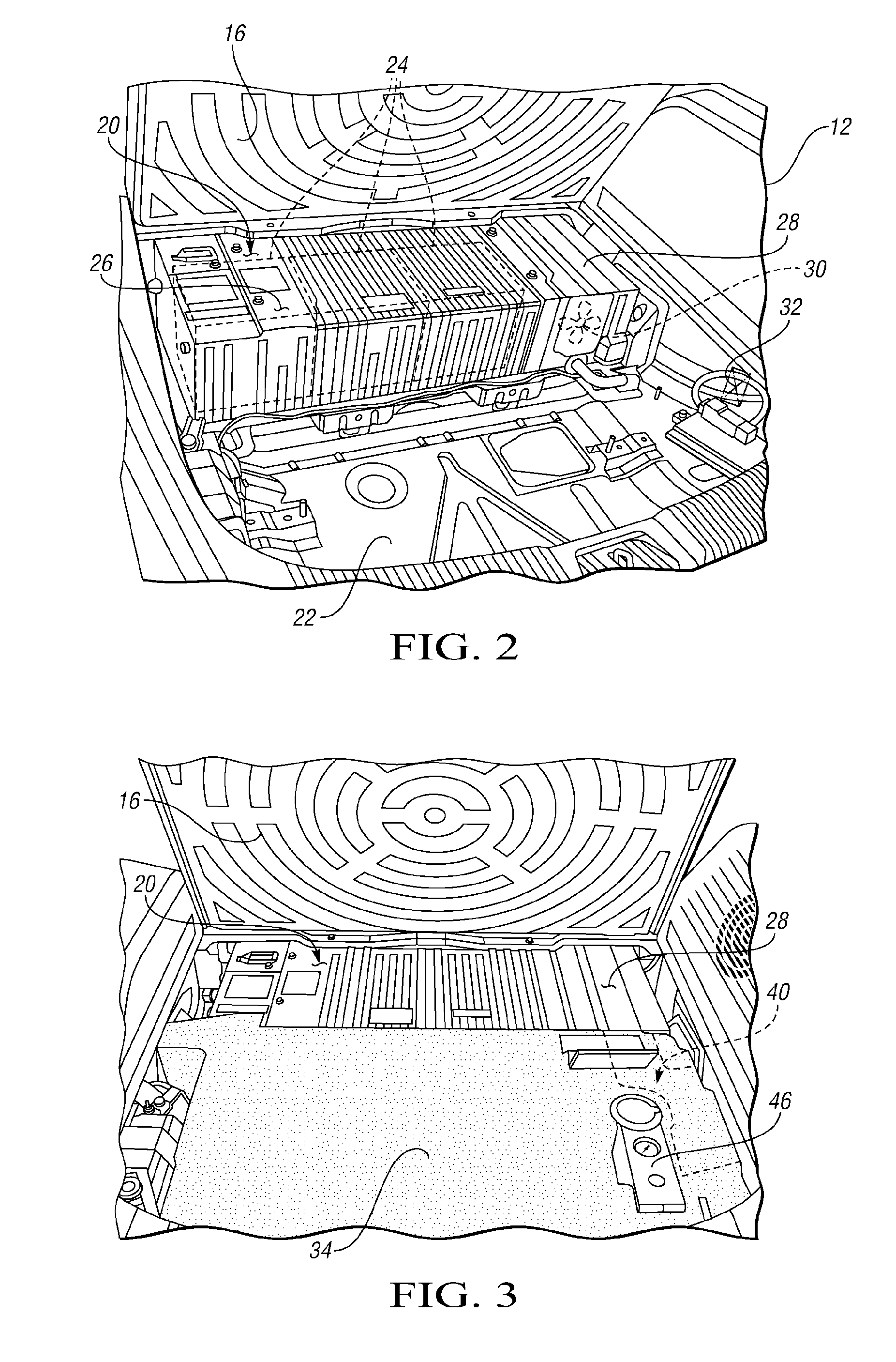 Vehicle load floor support with integral air duct