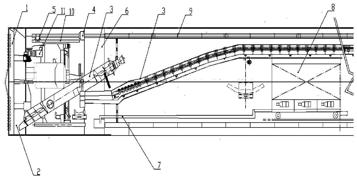 Self-walking type shield tunneling machine