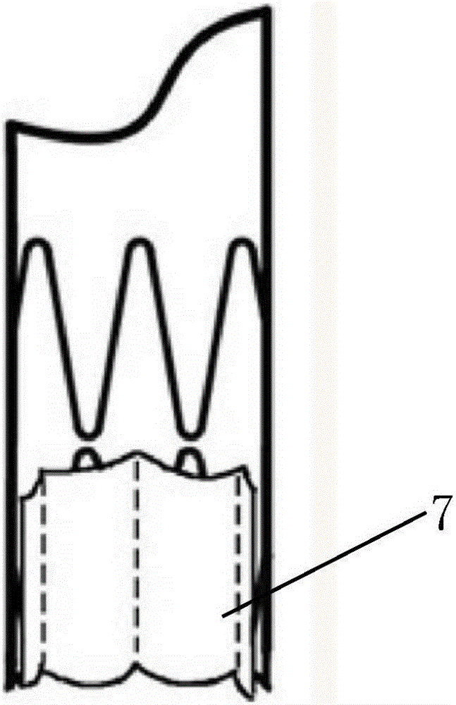 Abdominal aorta covered stent and conveying device thereof and using method