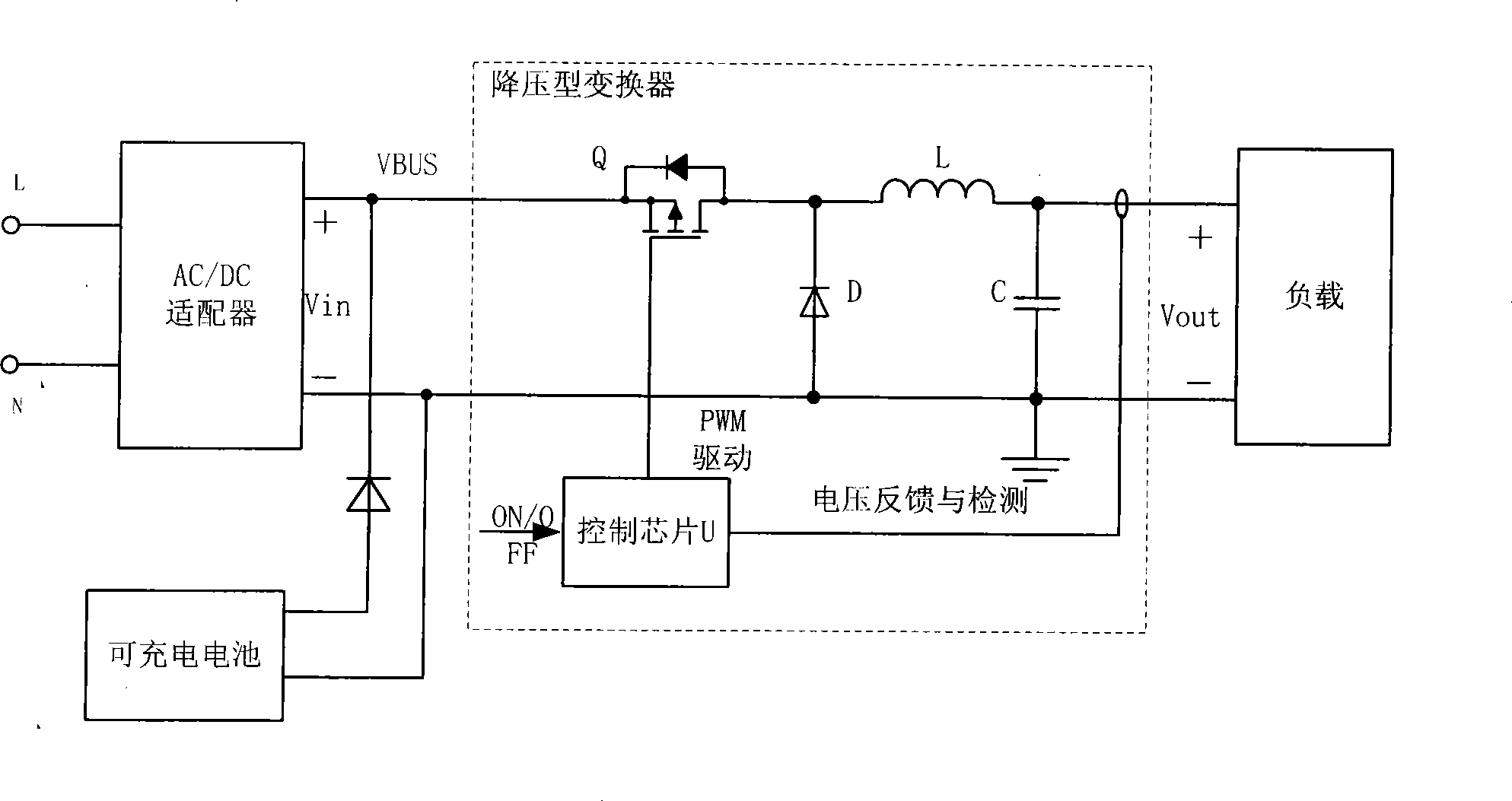 Power supply system and power overvoltage safety protection control method