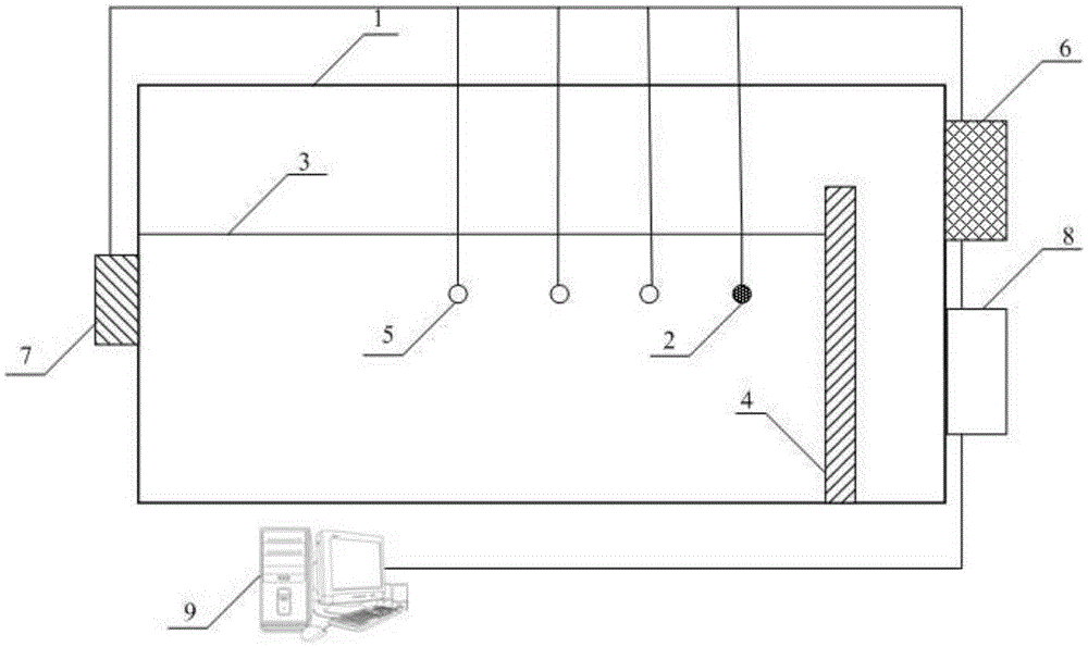 Model test device for carrying out underwater explosion research on centrifuge platform