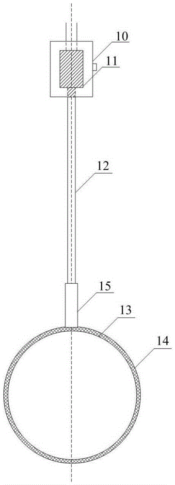 Model test device for carrying out underwater explosion research on centrifuge platform