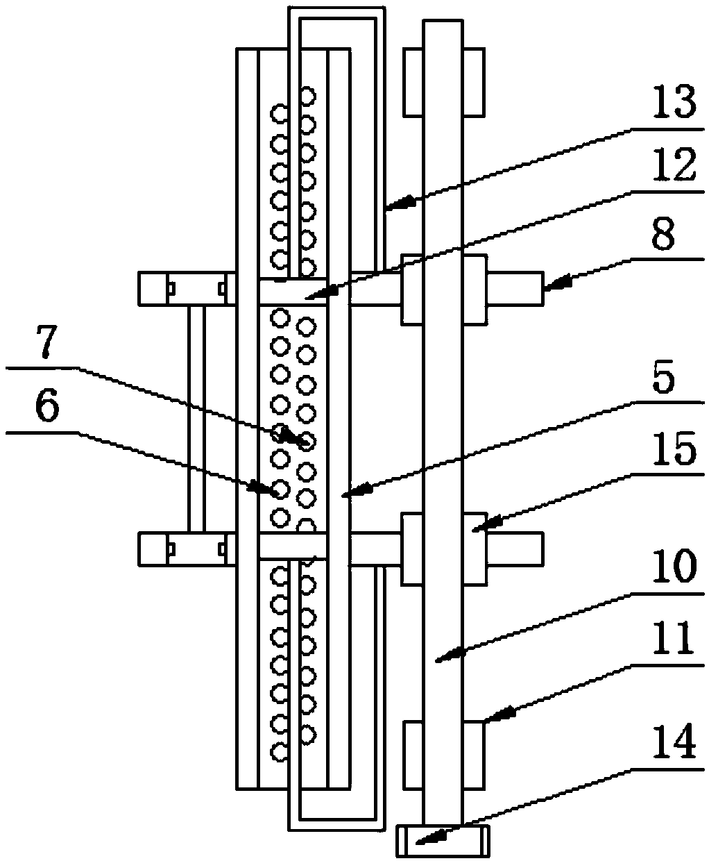 Flexible type road lane marking device for building construction and working method