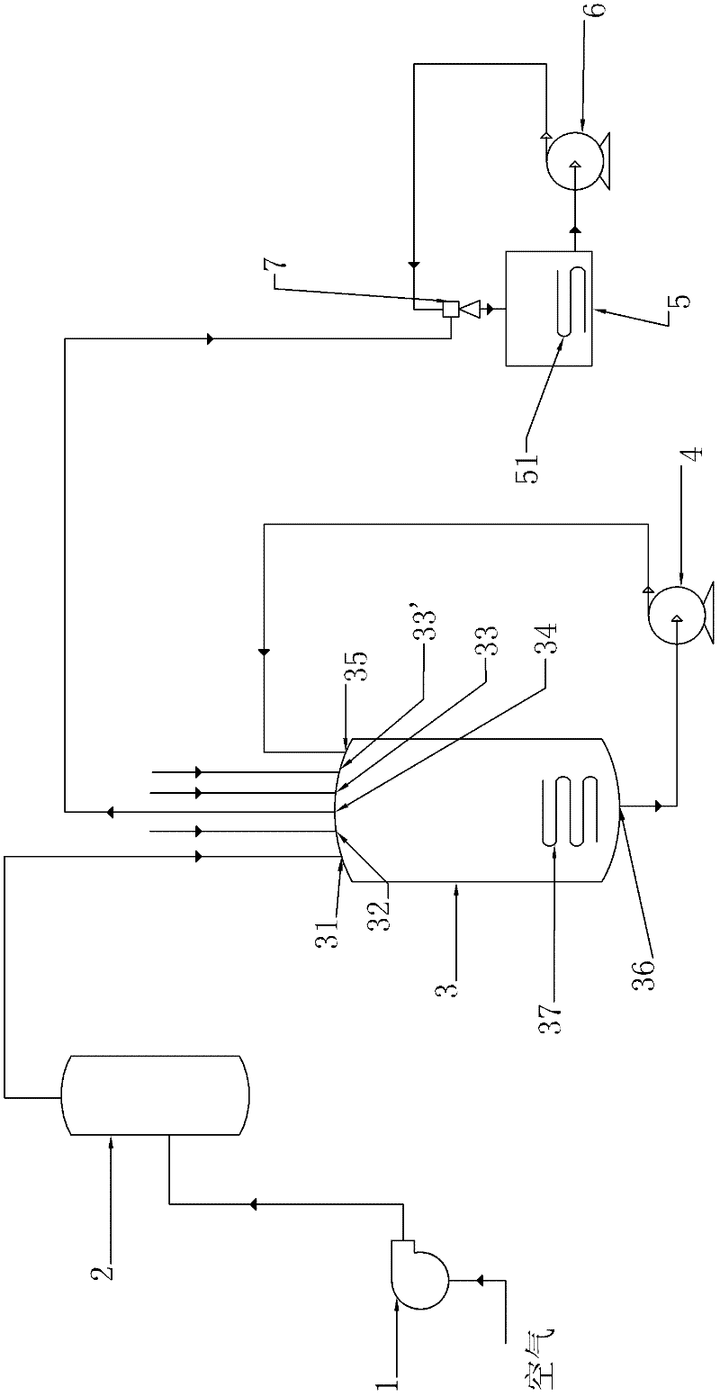 Equipment for preparing nitric acid aqueous solution