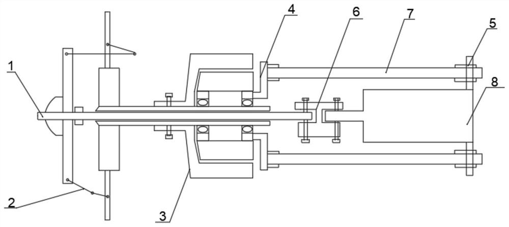 Electromagnetic positive and negative propeller power device of electric fixed-wing aircraft