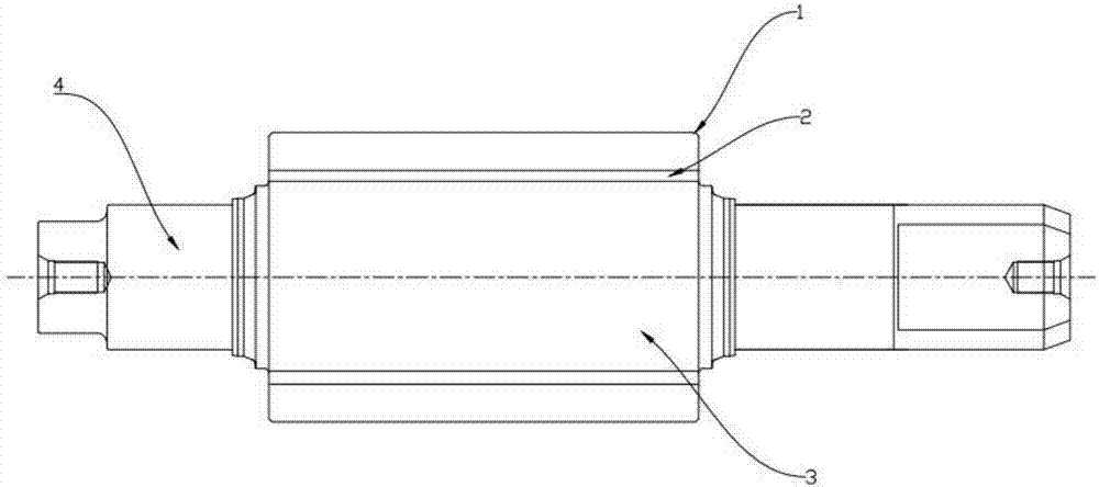 A manufacturing method of graphite-containing high-speed steel centrifugal composite steel core roll