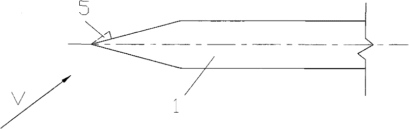 Device for eliminating flying lateral force of aircraft at high angle of attack