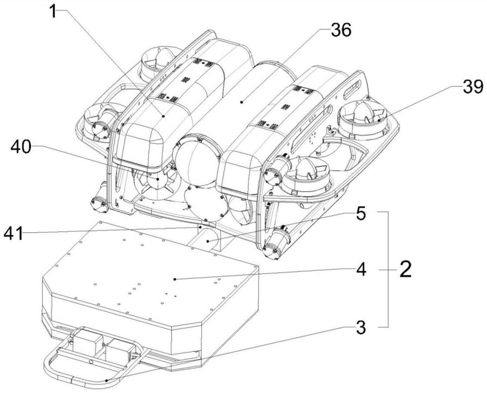 Device for repairing deepwater net cage netting