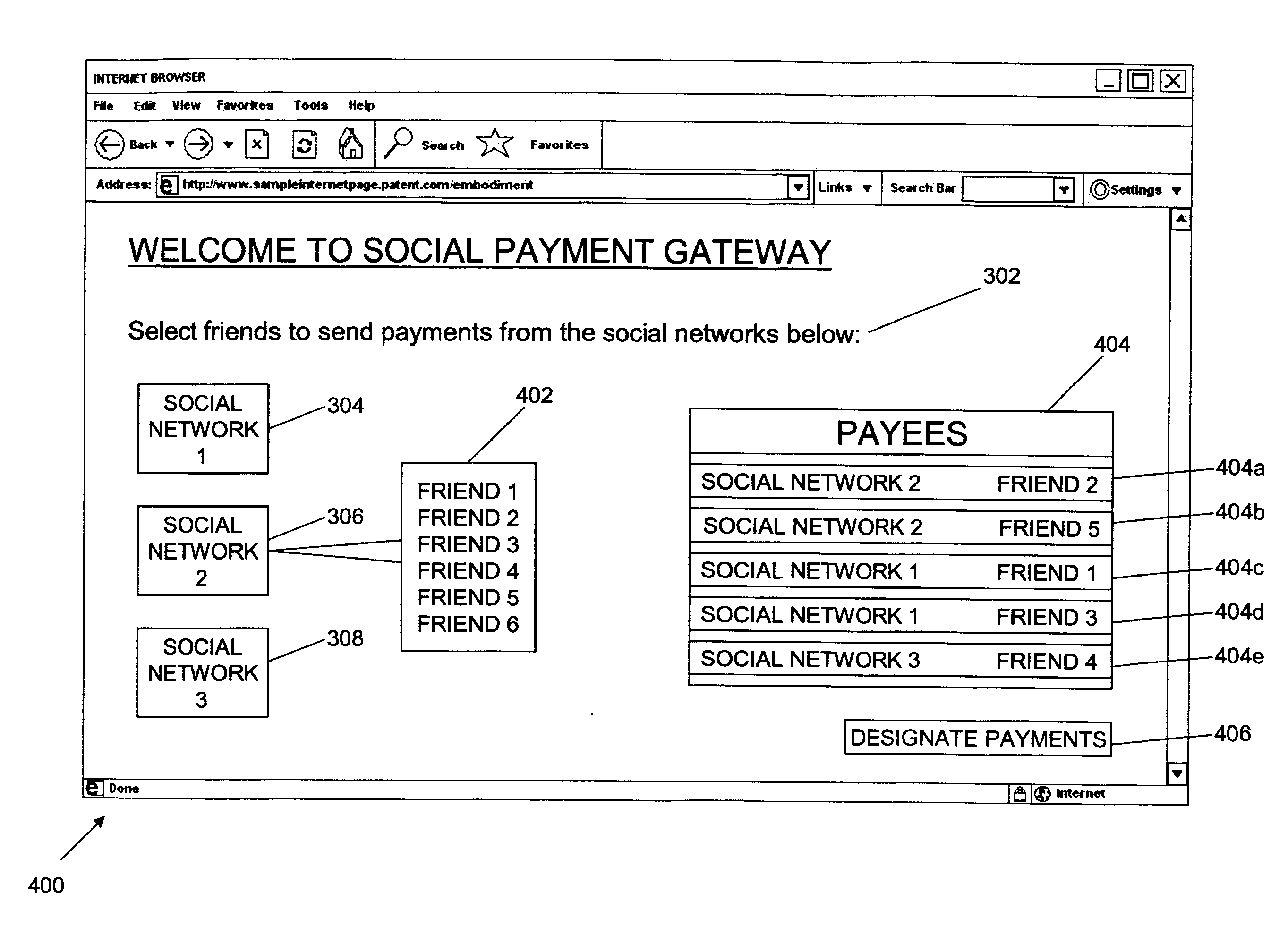 Social network payment system