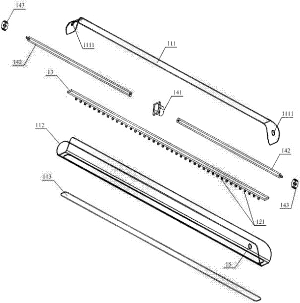 Movable type sterilization device and storage cabinet comprising same