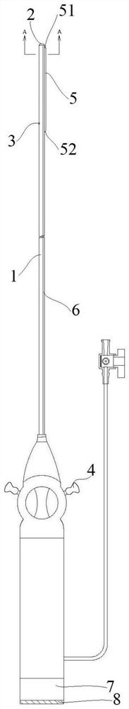 Ultrasound-visible tearable, rapid-exchange and adjustable bending sheath tube