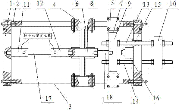 High-voltage pulse current repair experiment platform and use method thereof