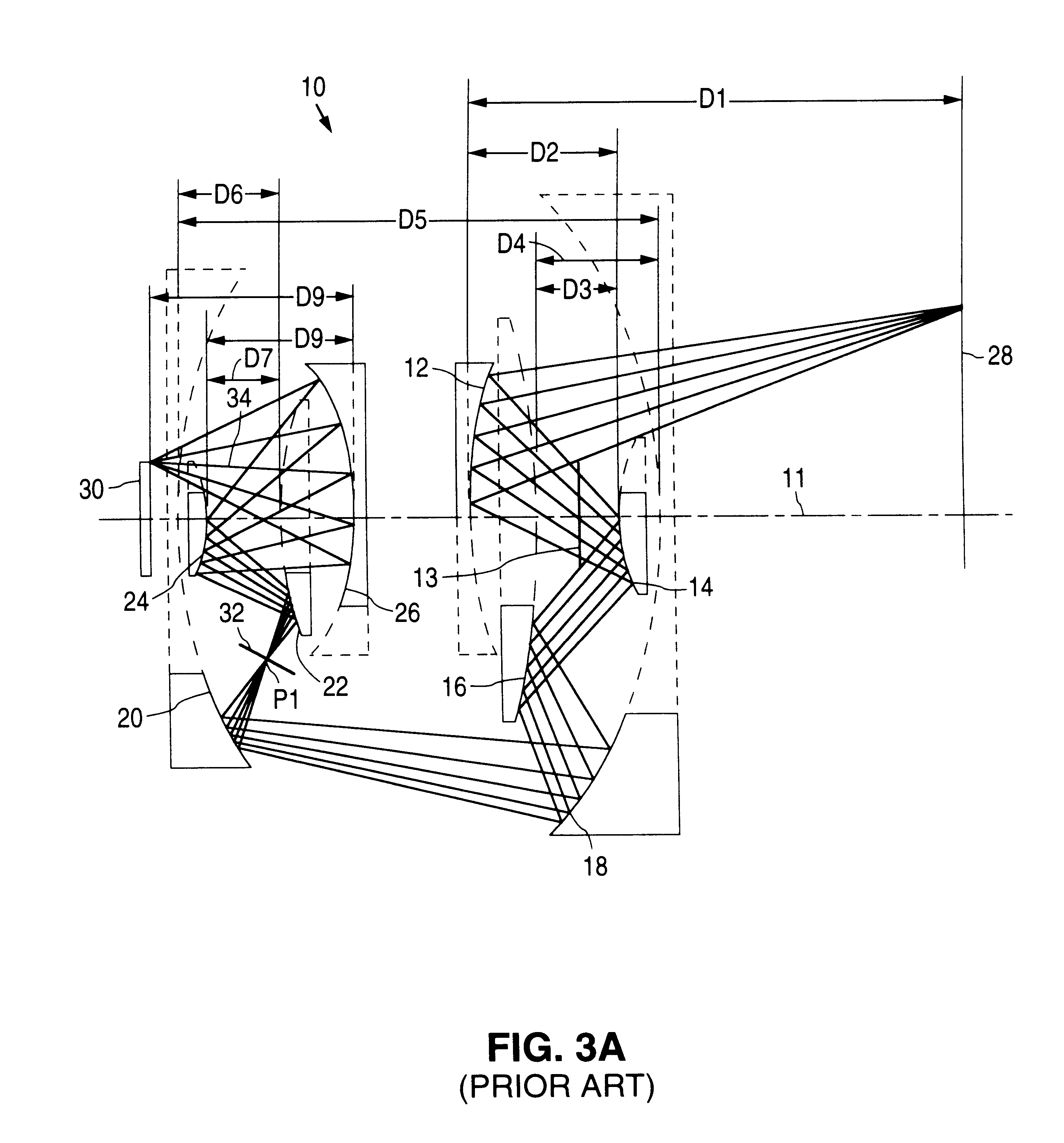 High numerical aperture ring field projection system for extreme ultraviolet lithography