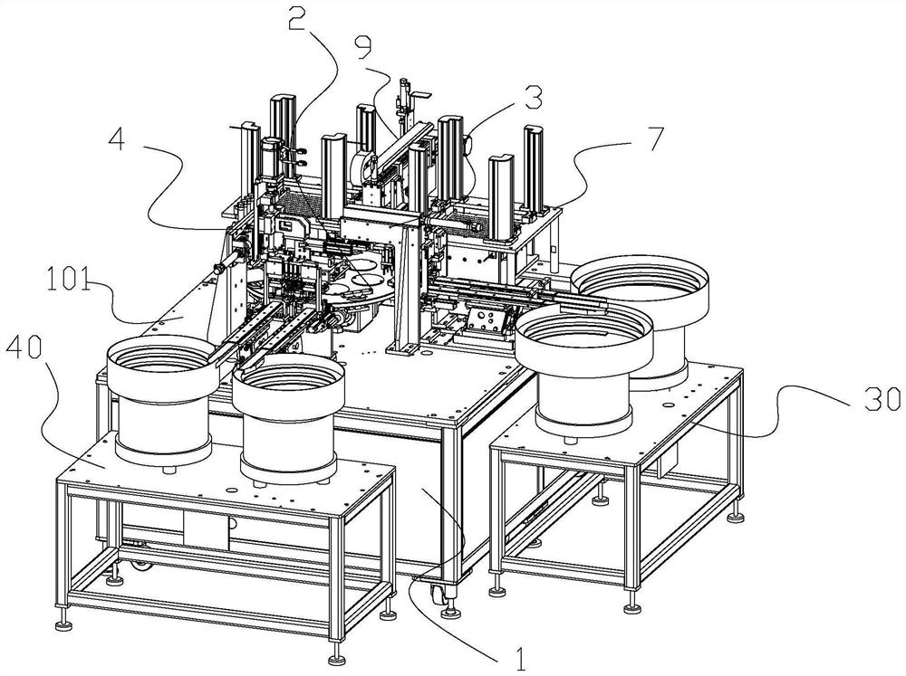 Automatic assembling equipment for silica gel hose component