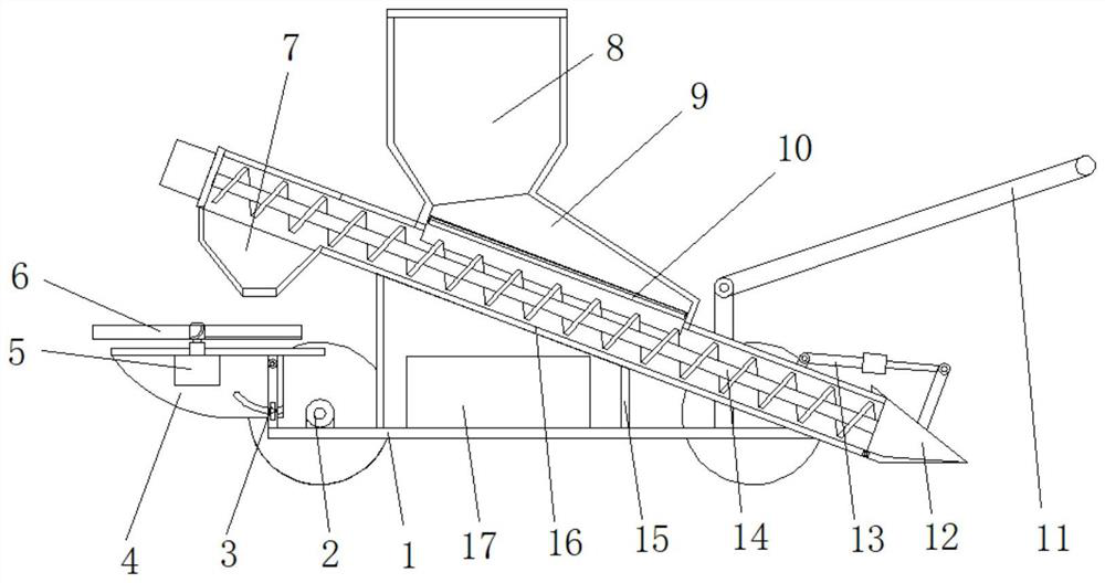 Biological strain throwing device for agricultural straws returning to lands