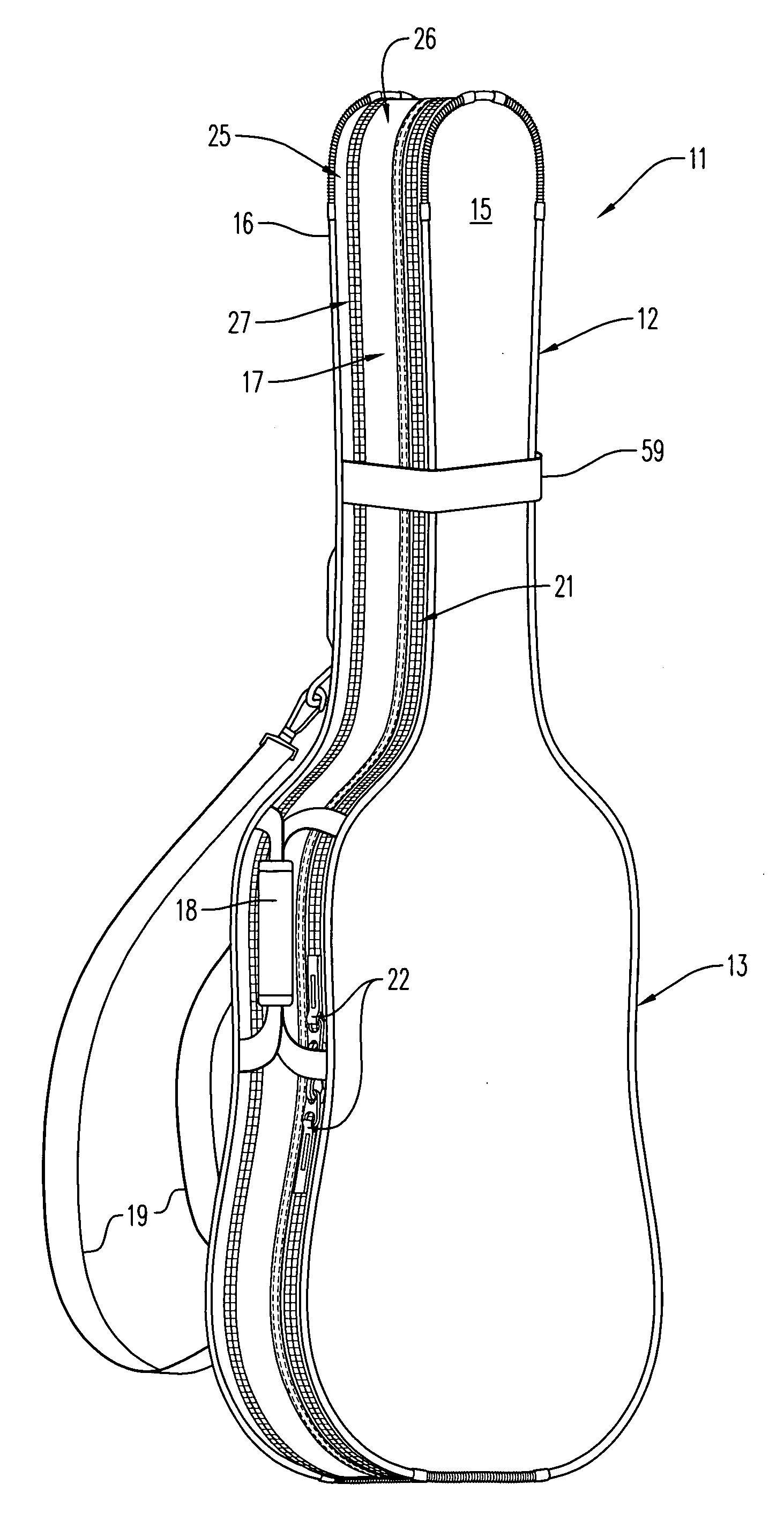 Expandable stringed instrument case