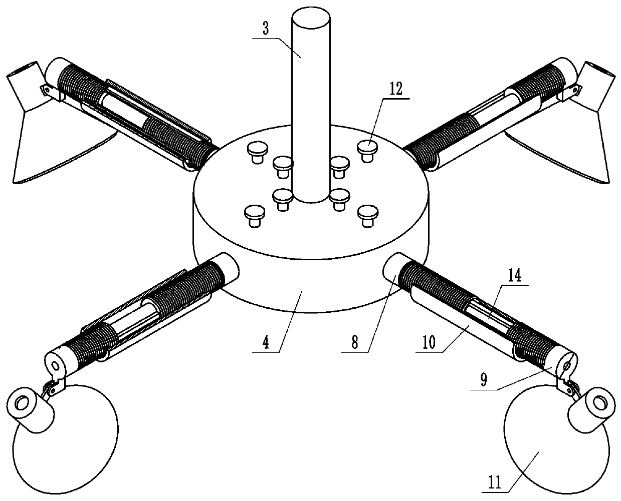 Baking lamp for surgical nursing