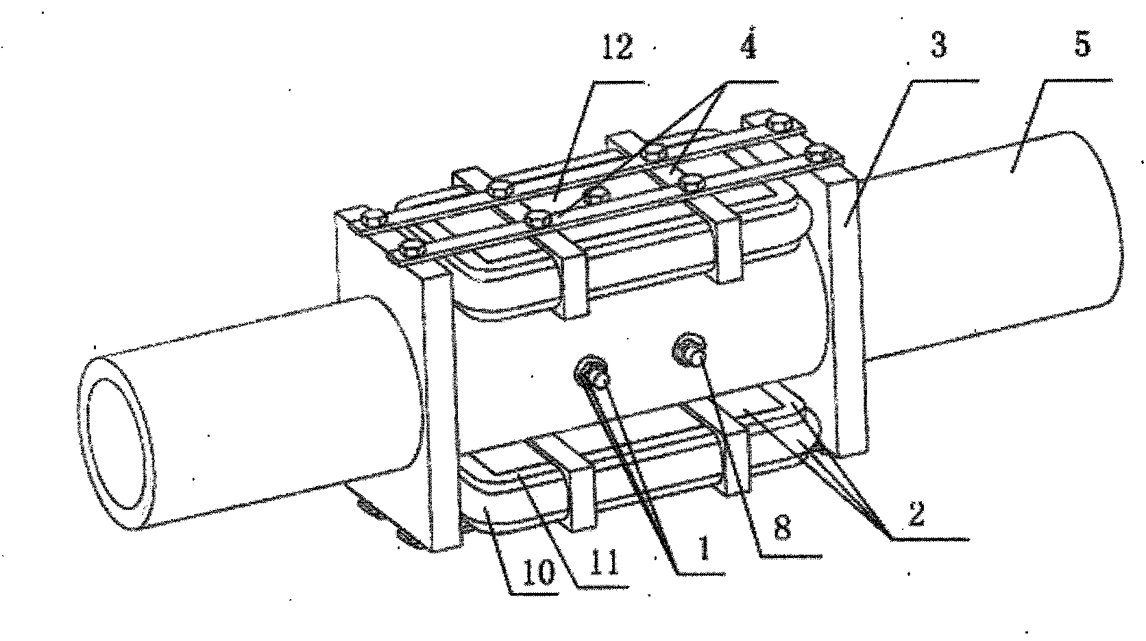 Flowmeter sensor based on electromagnetic correlation method