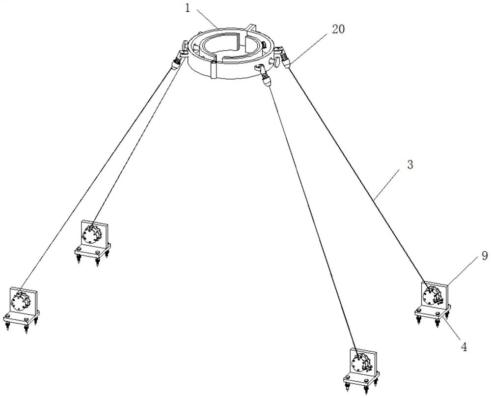 Tree windproof device for municipal landscaping