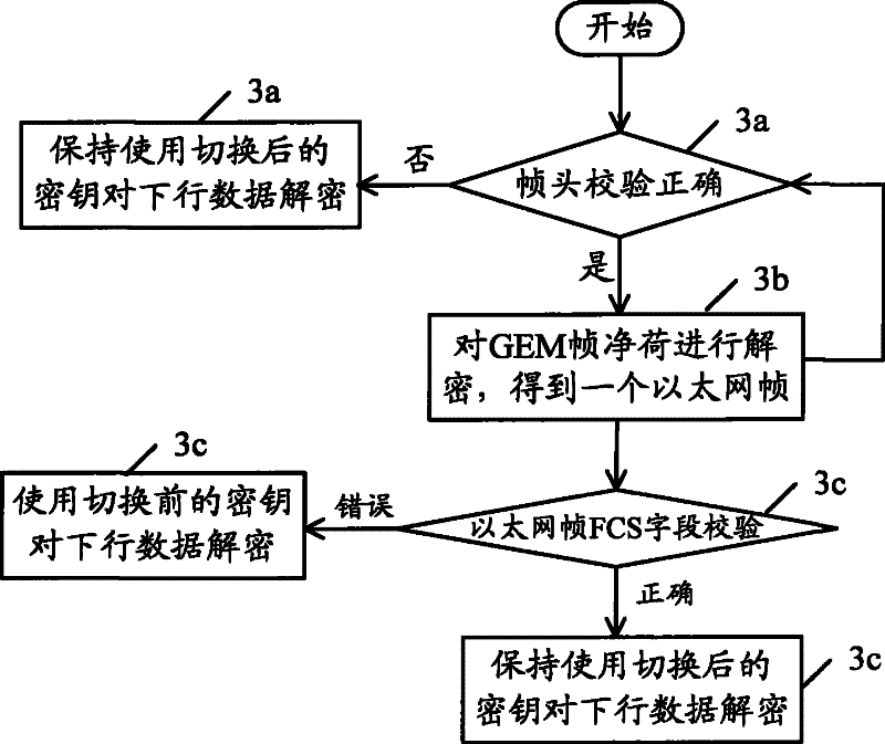 Protection method for Gigabit passive optical network encryption service