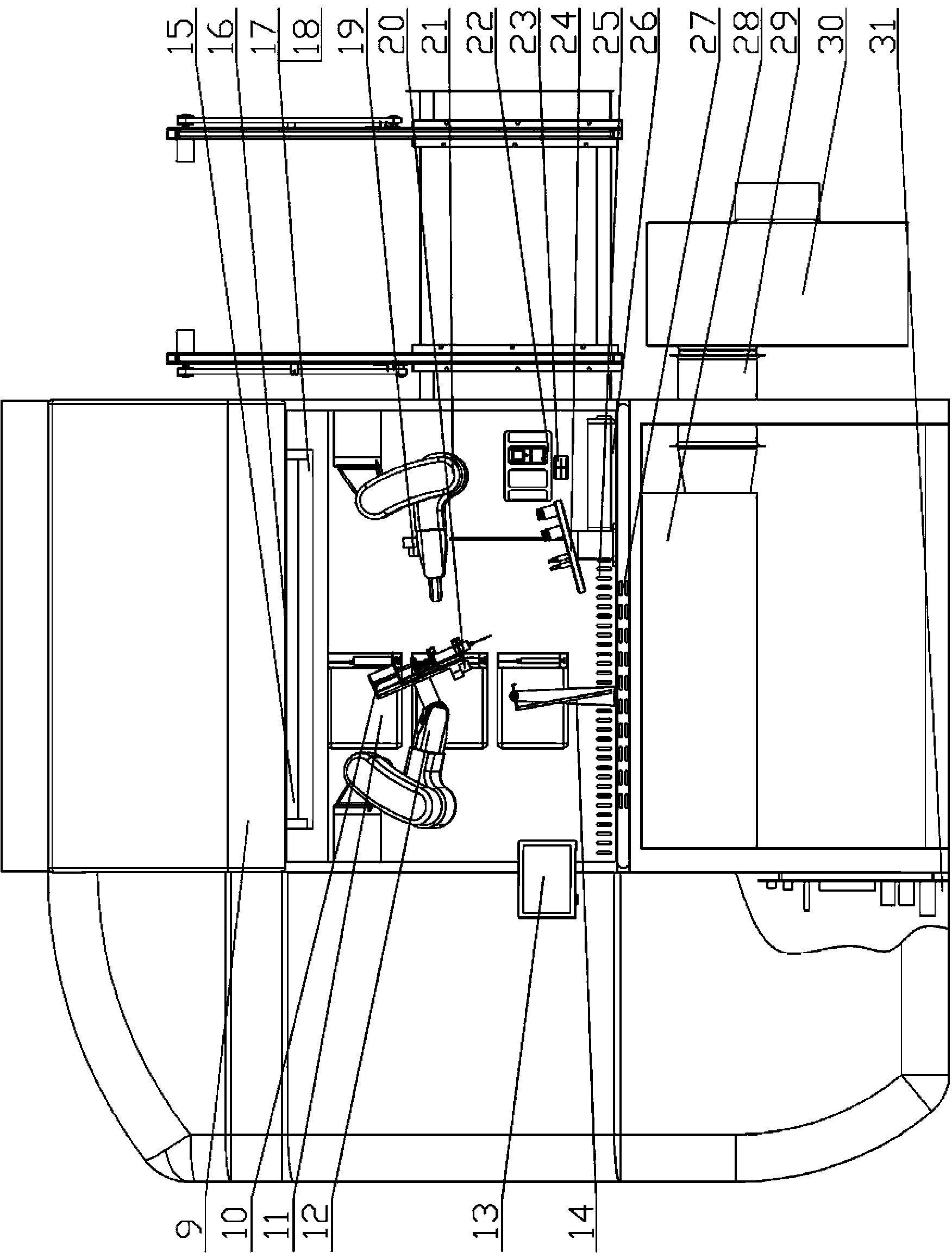 Purification and manipulator automatic pharmacy intravenous admixture device