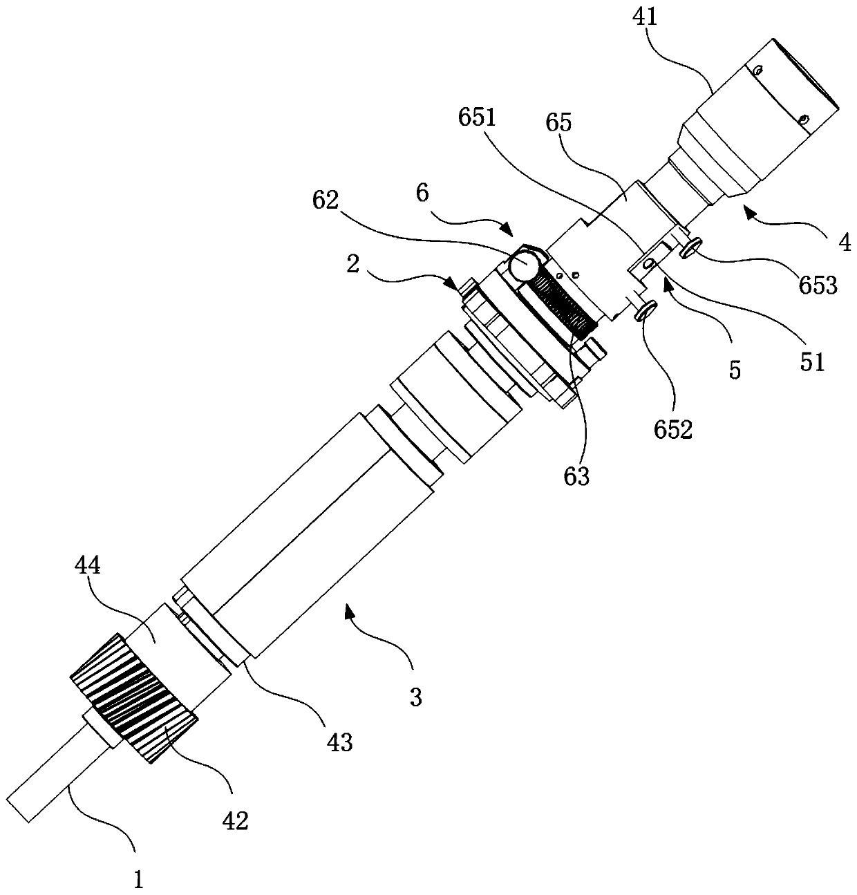 One-axis integrated three-dimensional movement printing axis adjustment device