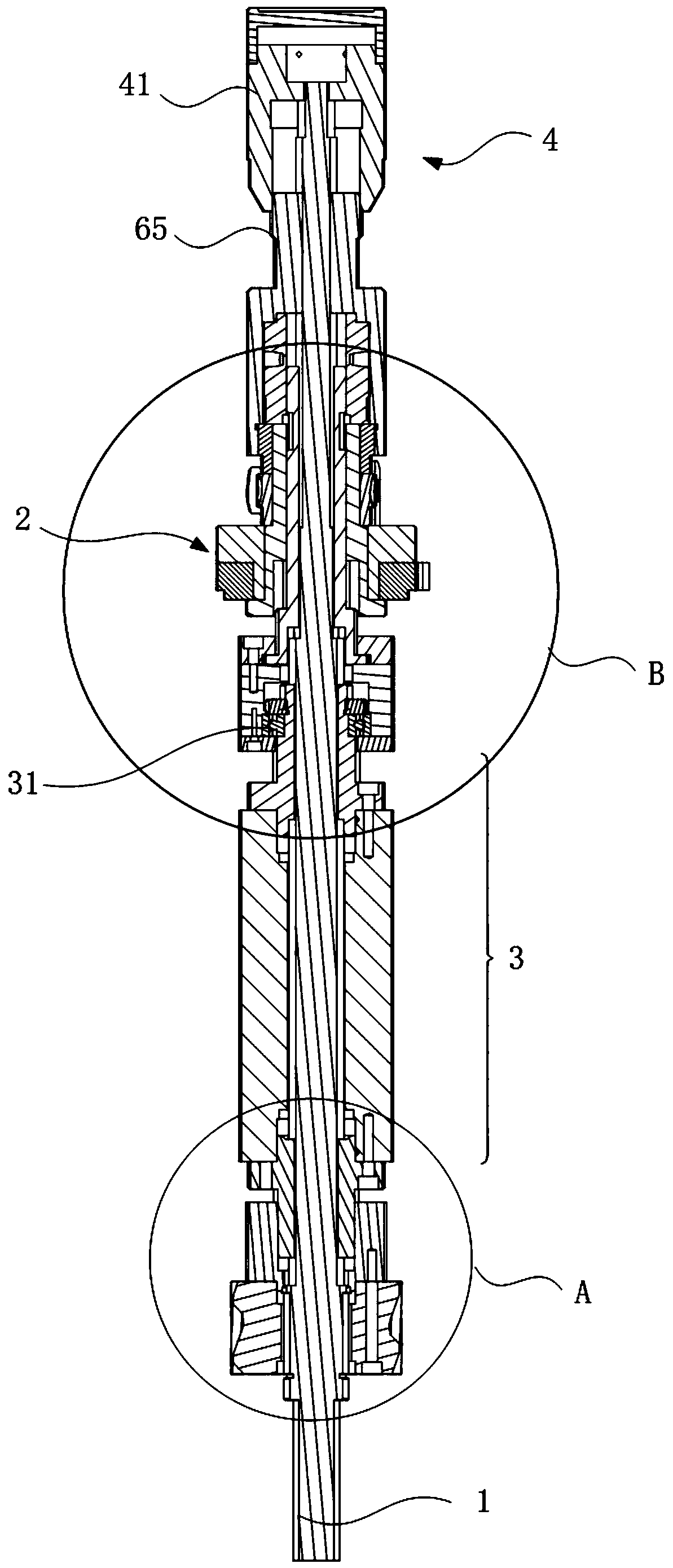 One-axis integrated three-dimensional movement printing axis adjustment device