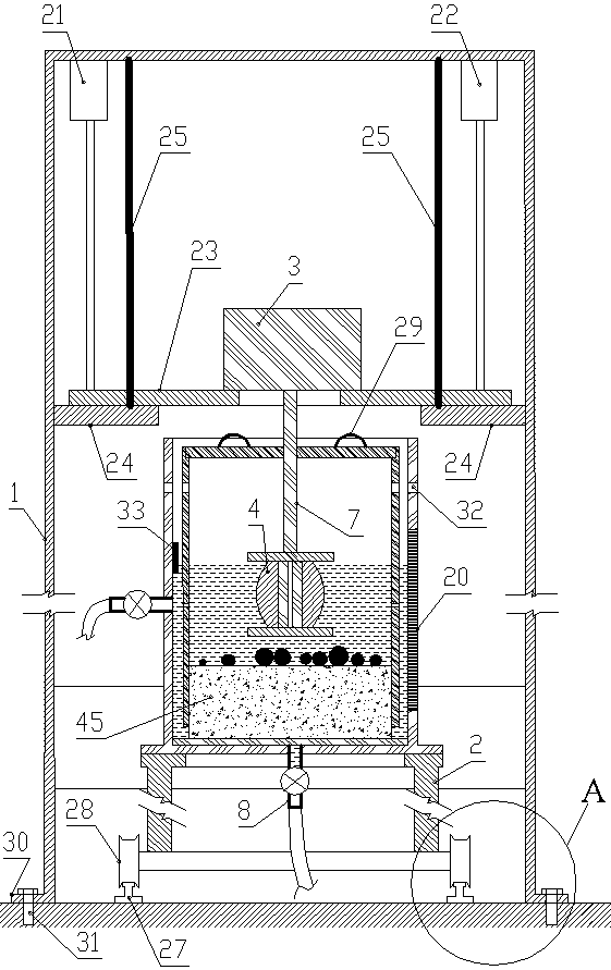 Concrete impact and abrasion test system and its test method