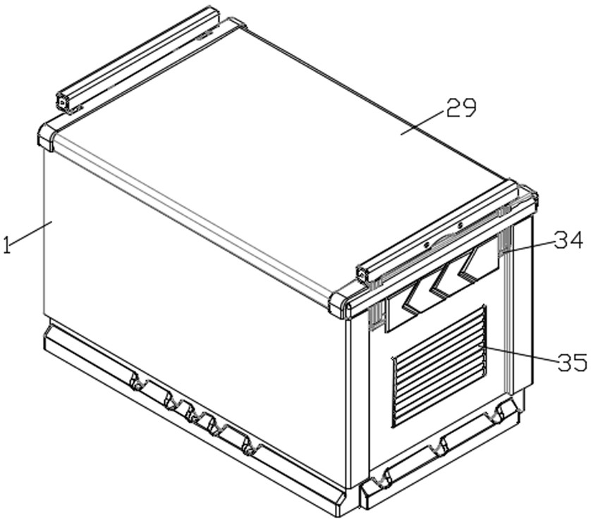 A battery shock absorber for a new energy vehicle