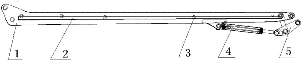 A composite material joint for concrete pump truck boom