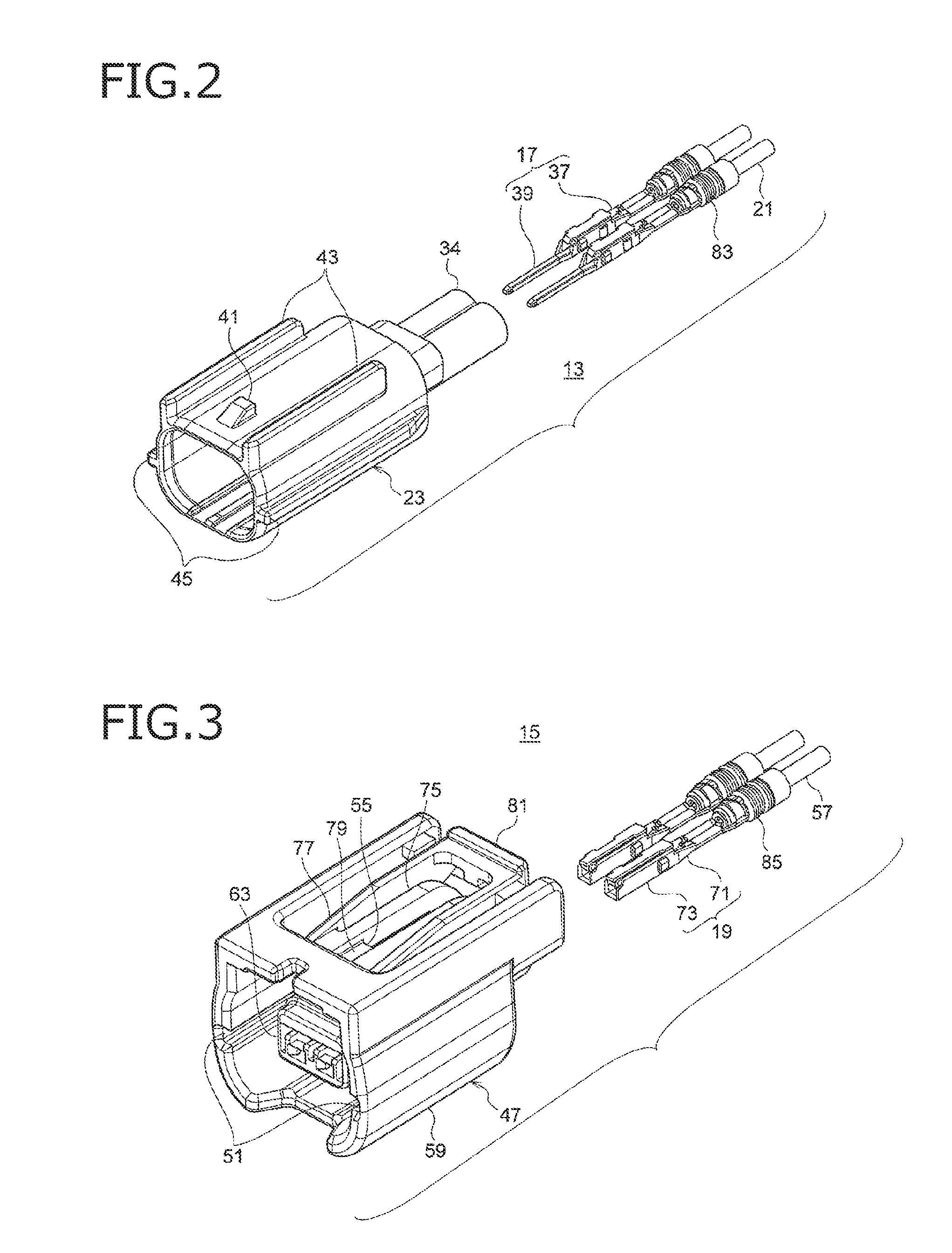 Waterproofing structure for connector