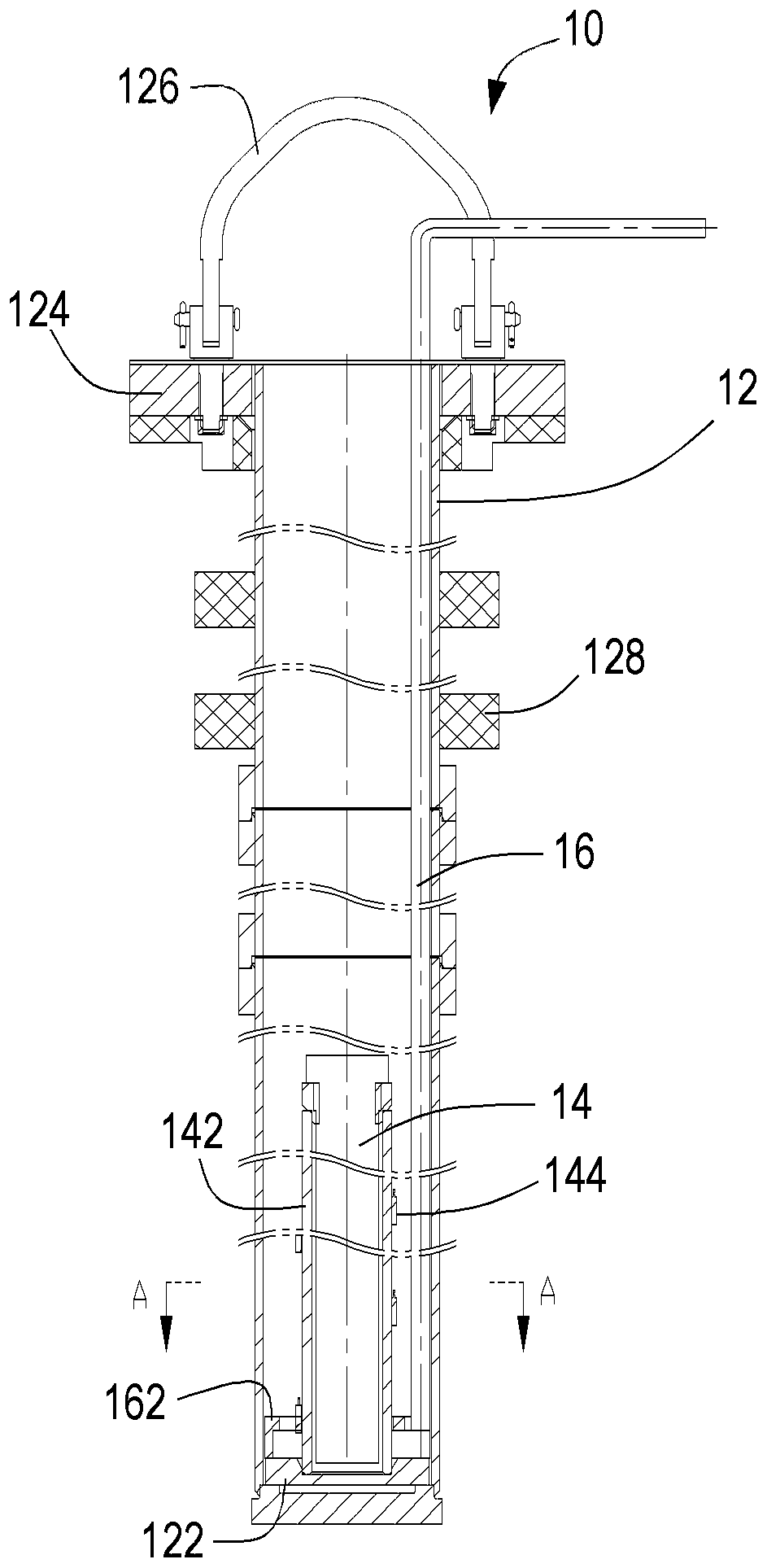 Temperature-controllable irradiation experiment device