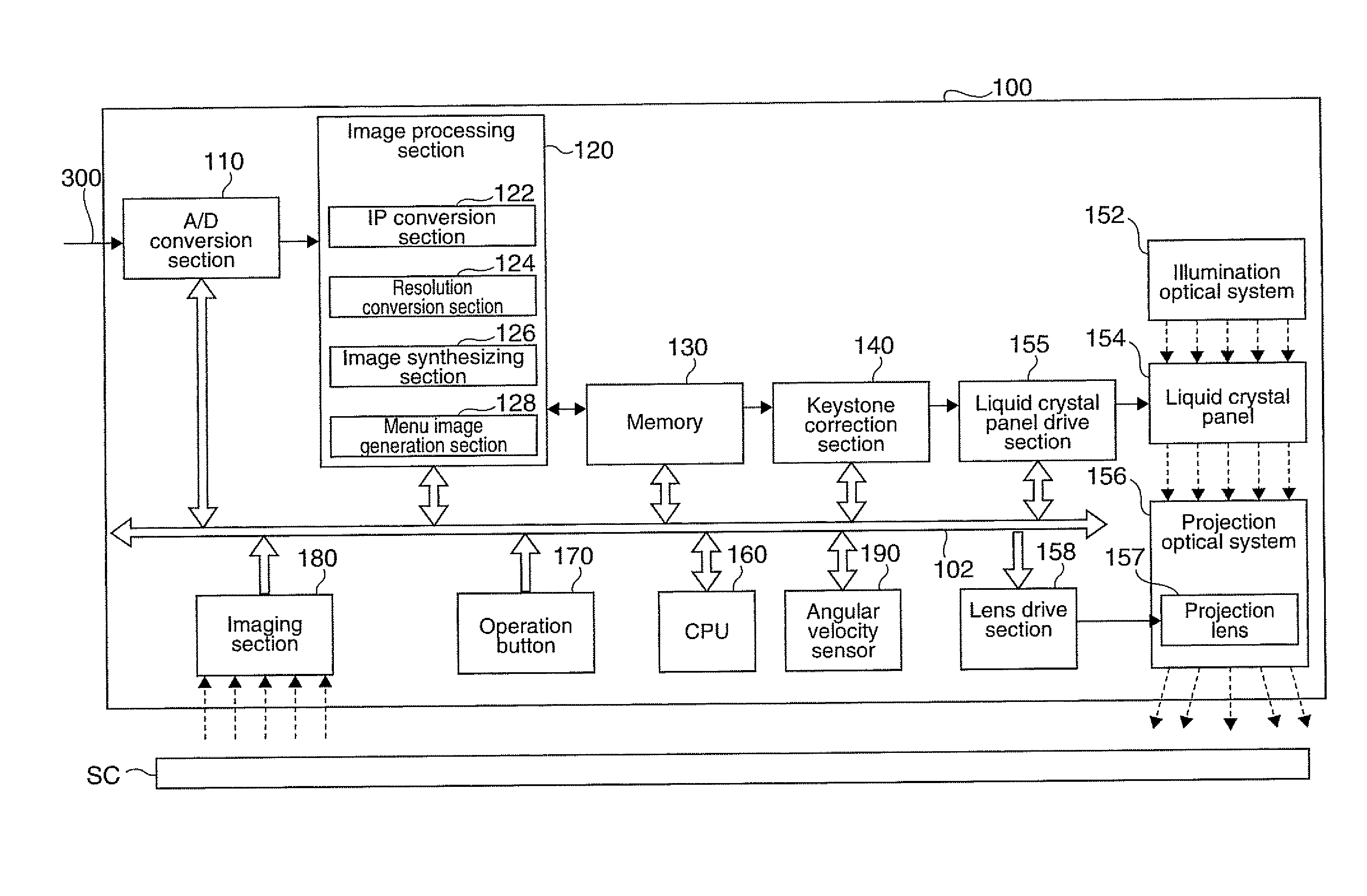 Projector and projector control method