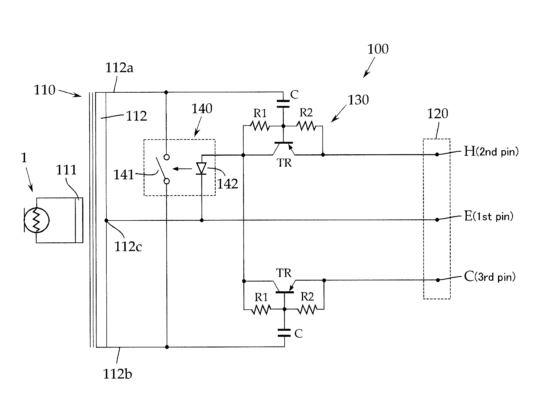 Ribbon microphone with automatic protection switch