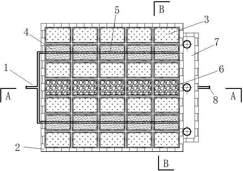 Basket type artificial wetland for treating decentralized rural domestic wastewater