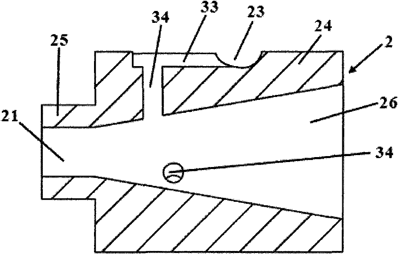 Two-color cable sheath extruded mould with improved structure