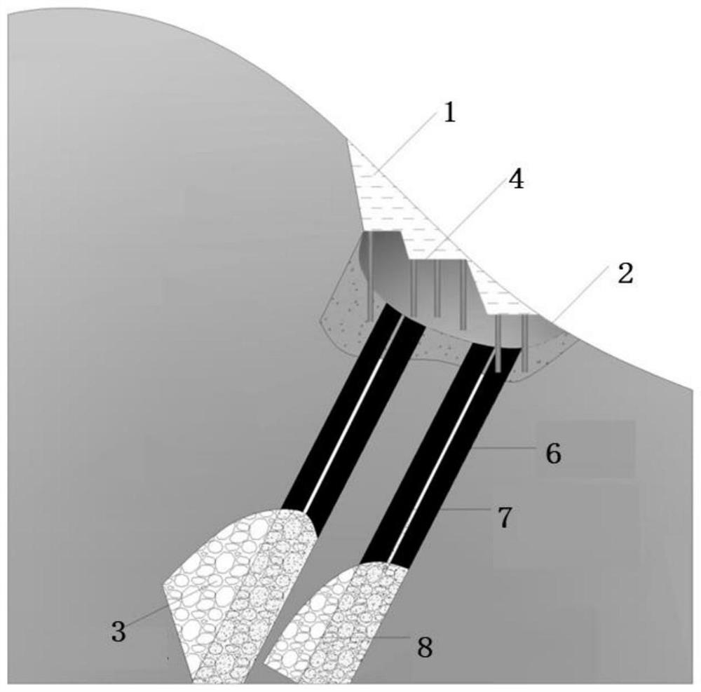 A control method for controlling oxygen suffocation in the shallow part of coalfield fire area where mine fire and surface fire coexist