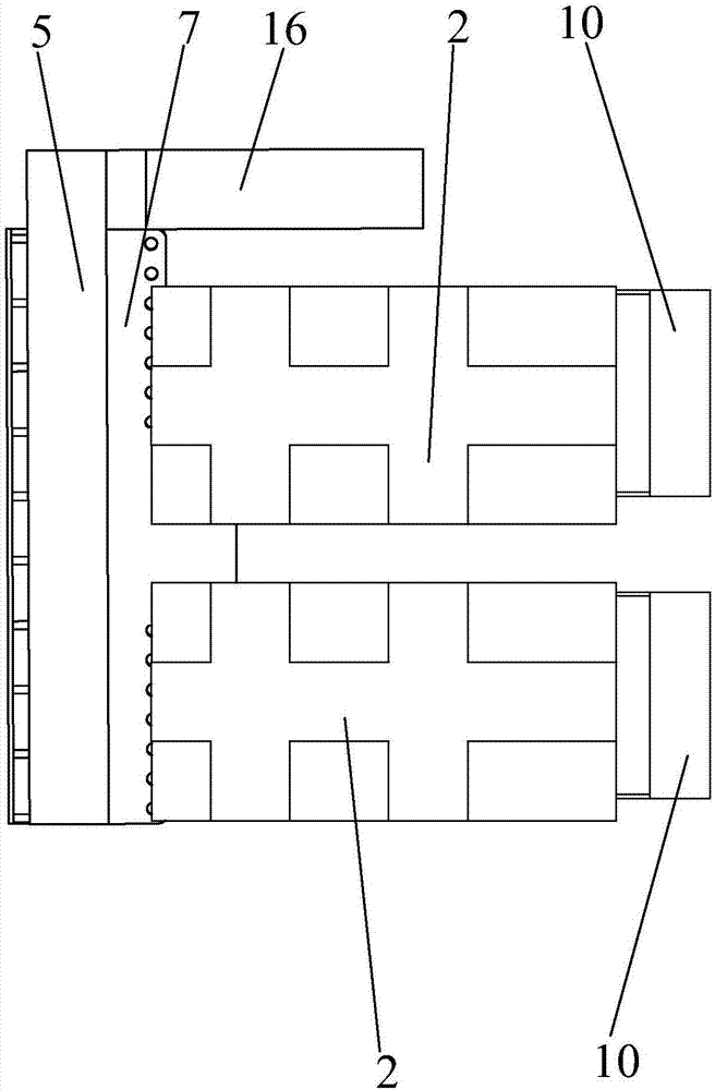 Timbering device for hydraulic support withdrawing and fully-mechanized mining timbering equipment