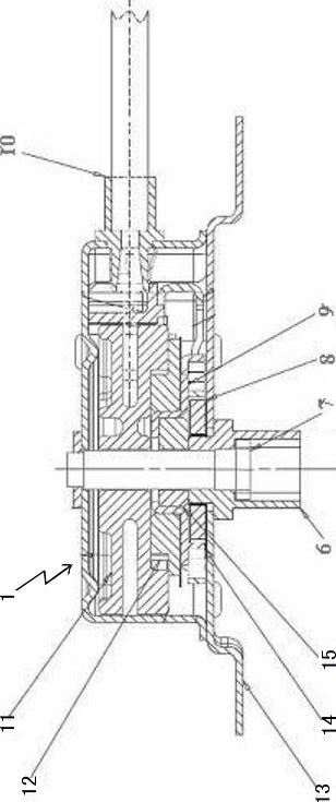 Spare tire fixing device