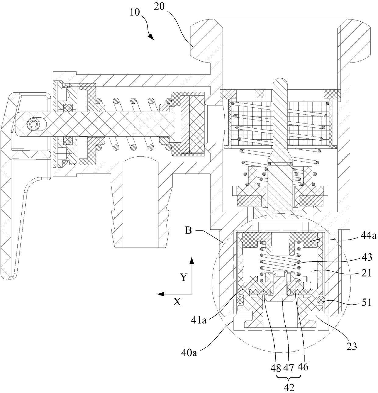 Safety valve and water heater