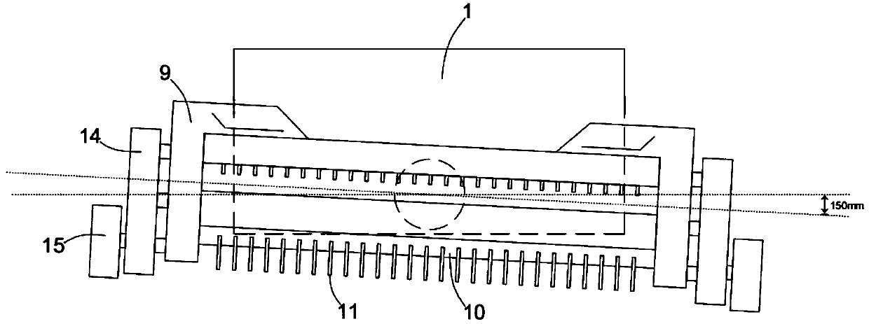 Swing type pickup mechanism for wrapping machine