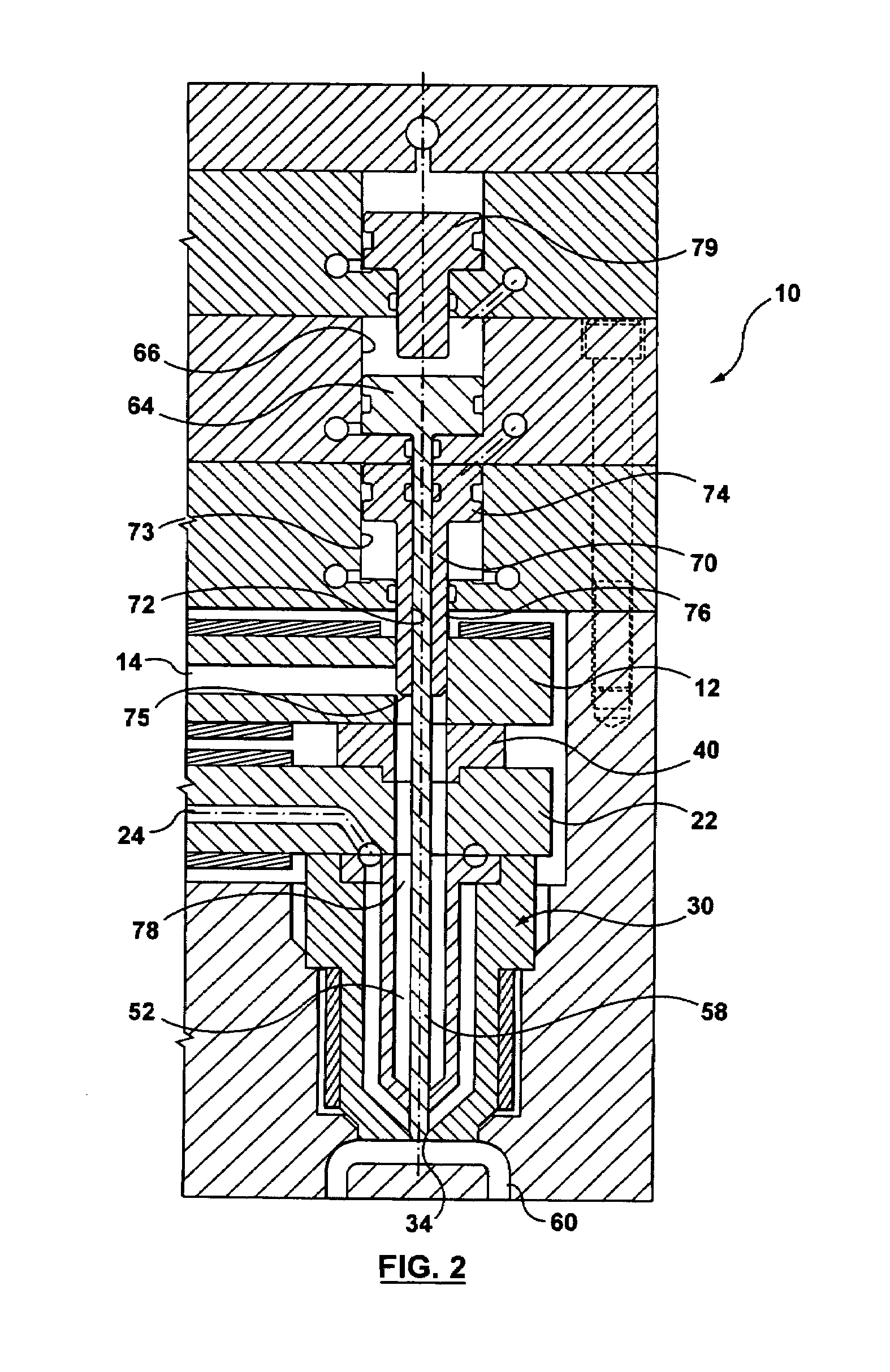 Hot runner co-injection nozzle