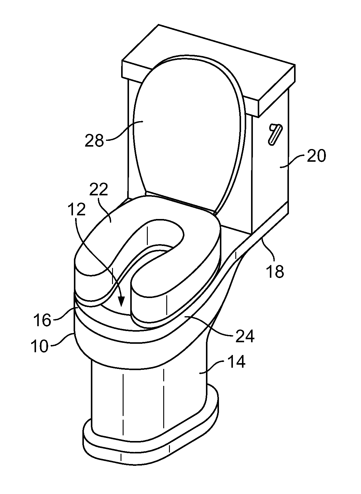 Elevated seat assembly and method