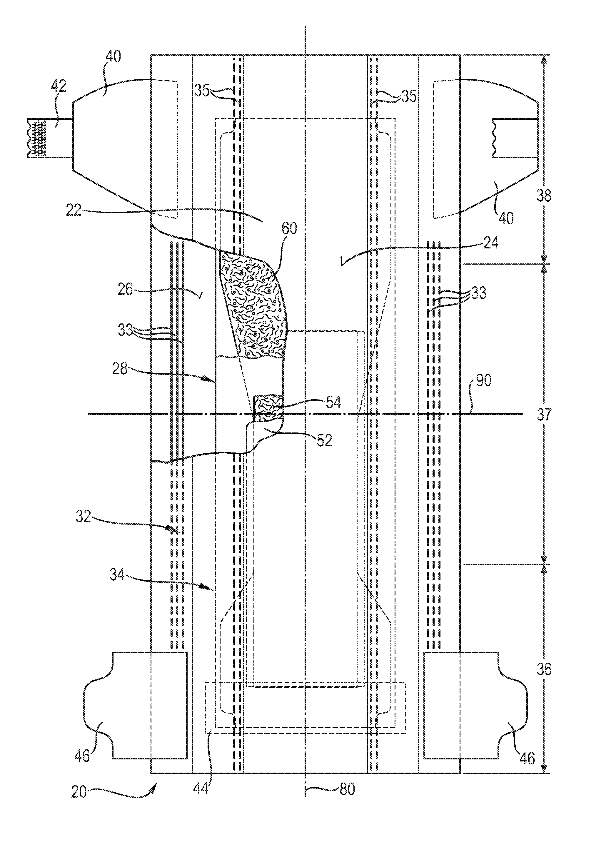 Substrate comprising oligogalacturonides and disposable absorbent article comprising the substrate