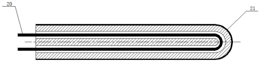 Special multi-point temperature measuring device for adsorption tower