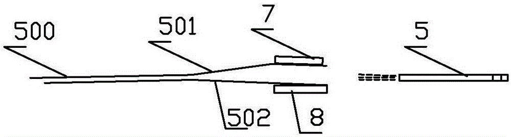 Cylinder moving type film bag opening device