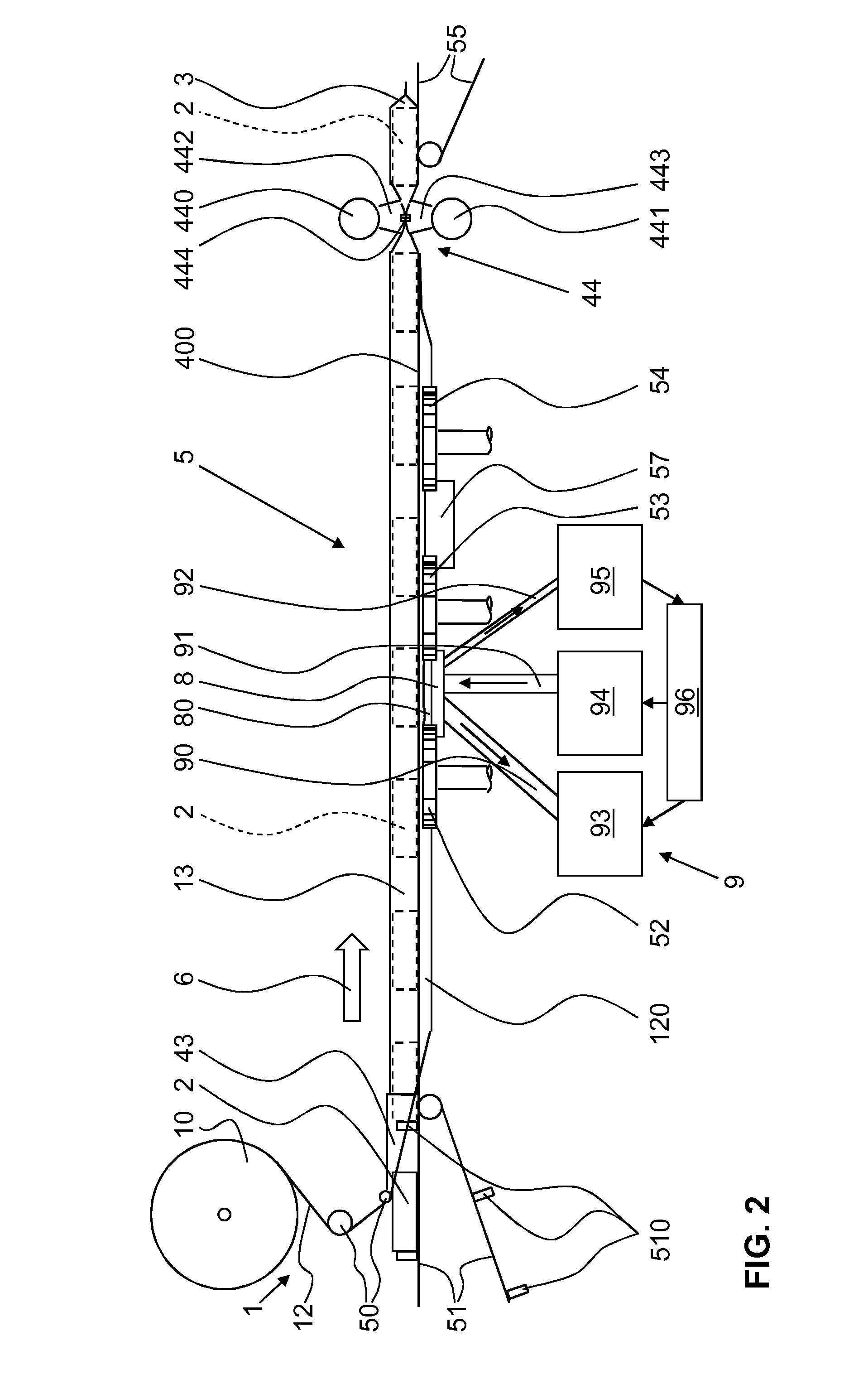 Tubular-bag machine having a gas-adjusting device, and gas-adjusting device for such a tubular-bag machine