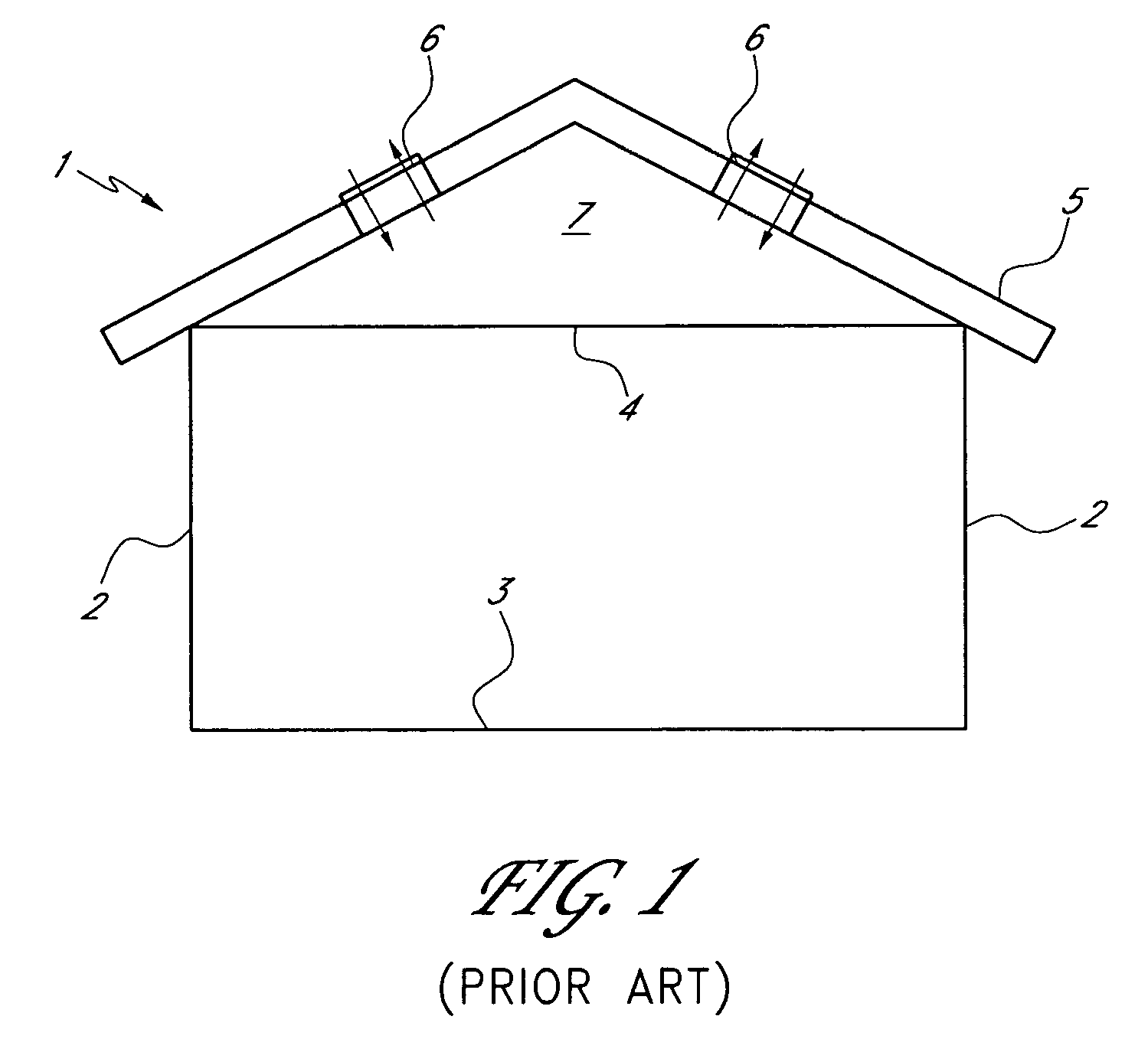 Building with improved vent arrangement