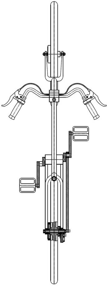 Bicycle gear rocker transmission mechanism