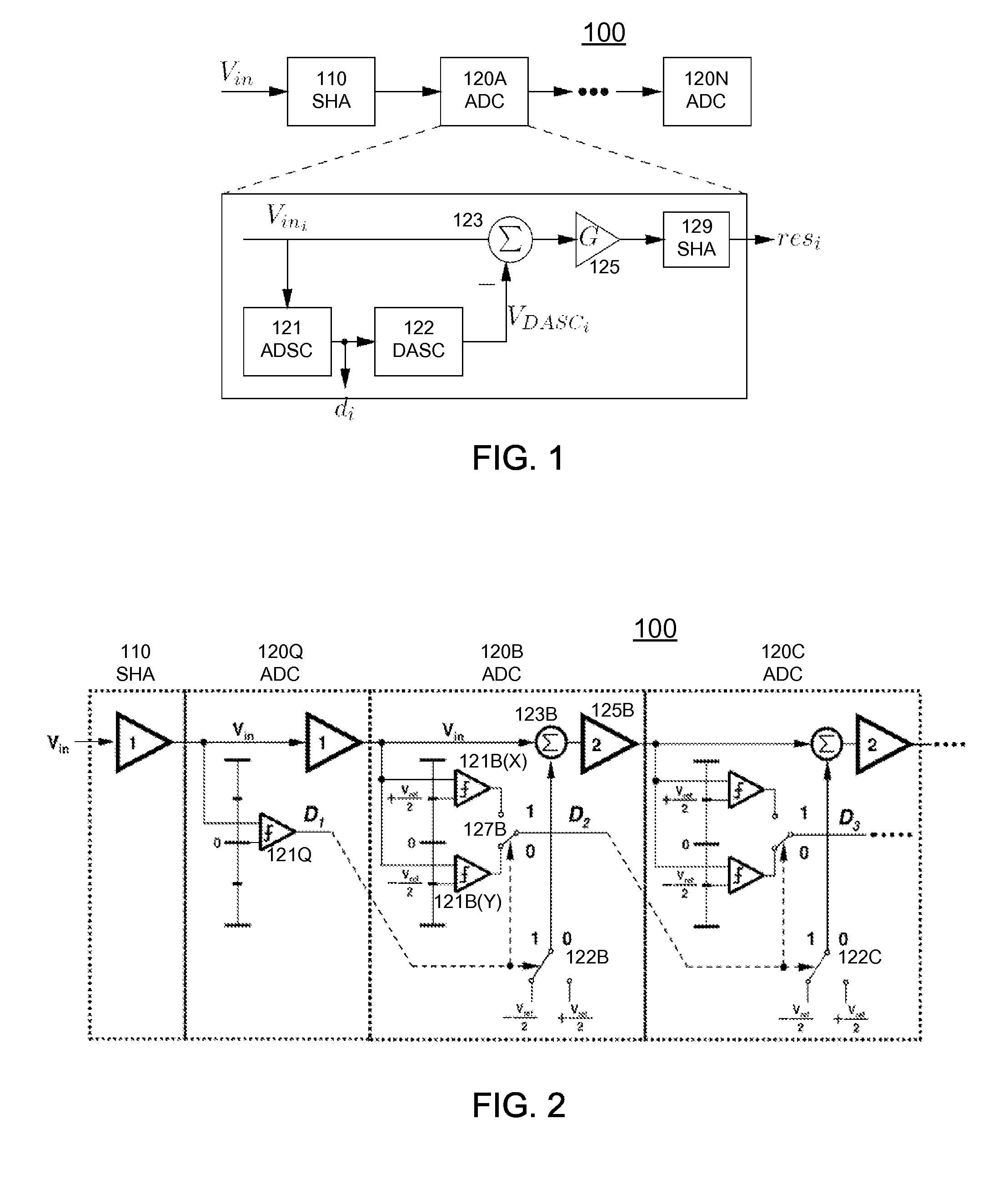 Analog-to-digital Converter Using Lookahead Pipelined Architecture and Open-loop Residue Amplifiers